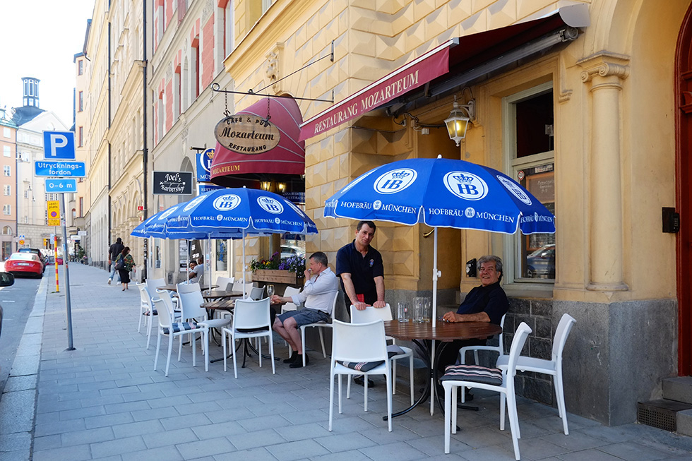 Uteservering på sommaren